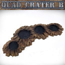 Quad Crater B: Blast Craters Terrain Set - Only-Games