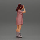 Young Beautiful Girl wearing long Shirt and boots Surprised - Only-Games