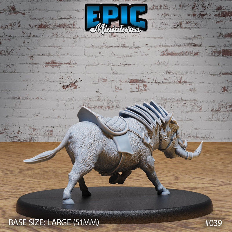 Dwarf Army Warthog Mount Rider Set