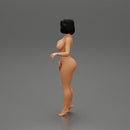 Naked Contented Attractive Elegant Stewardess Posing - Only-Games