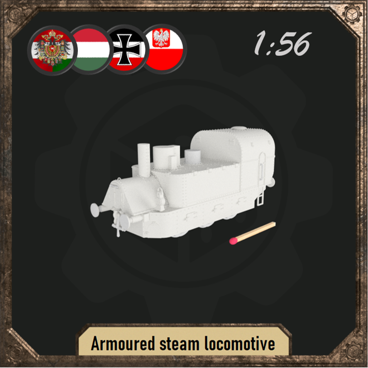 1/56 Armoured steam locomotive