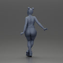 Asian girl wearing shorts sits on motorcycle - Only-Games