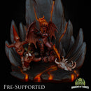 Hell Scenery [PRE-SUPPORTED] Devil Fire Lava Ground Diorama - Only-Games