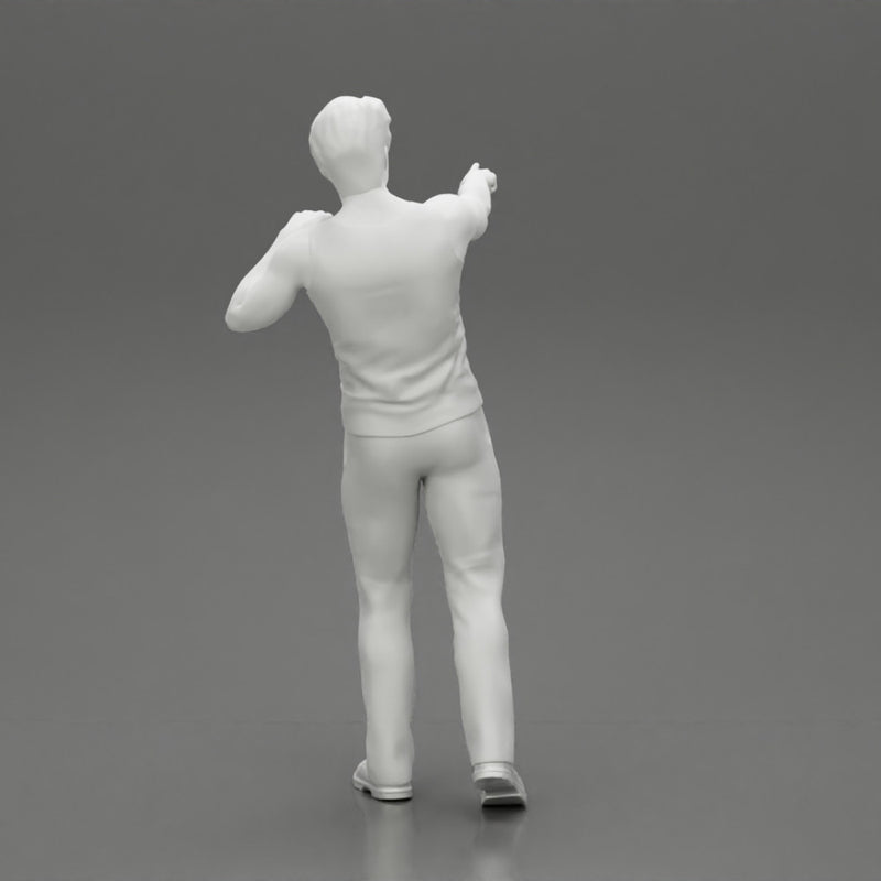Travel man pointing the right way - Only-Games
