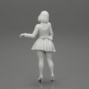 Attractive Stewardess in maid clothes Posing - Only-Games