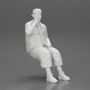 Gangster homie in cap backwards Sitting On the car And Smoking Cigar - Only-Games