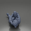 woman in mini jacket  lying on the floor touching her injured knee - Only-Games