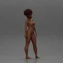 Naked hip-hop black girl wtih curly hair - Only-Games