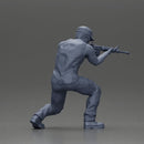 Armed Man Takes Defensive Stance During High-Stakes Tactical Situation - Only-Games