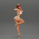 Sexy girl in bikini Leaning Against car - Only-Games