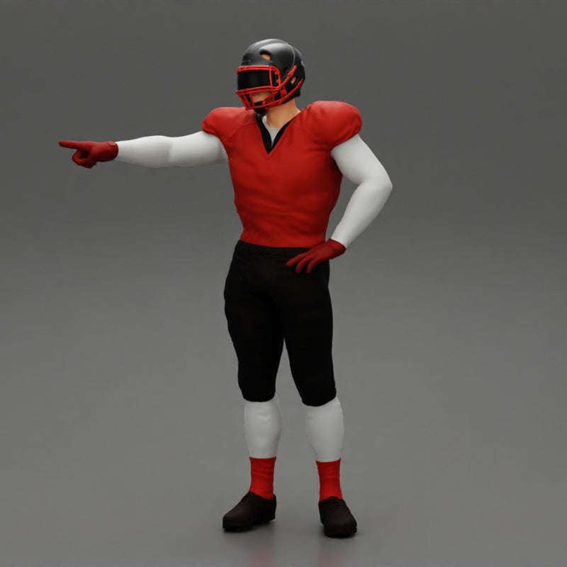 Rugby player standing pointing to the ball - Only-Games