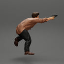 gangster man  shooting a gun from the back of the car - Only-Games