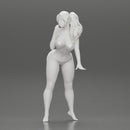 Sexy girl in bikini with long hair Leaning on the Car - Only-Games