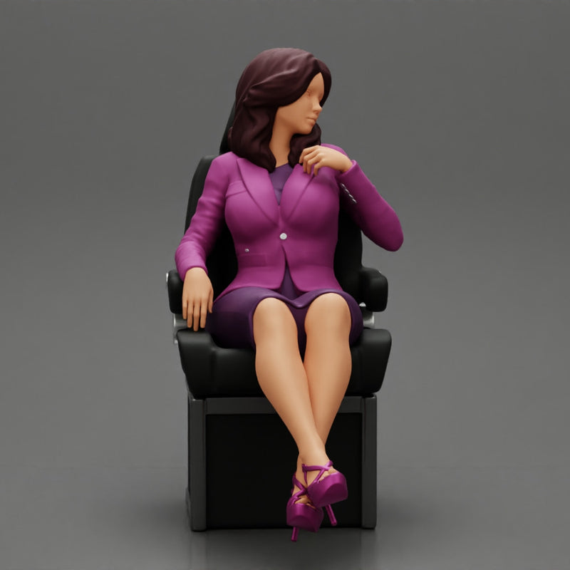 2 Businesswoman Sitting On Private Plane - Only-Games