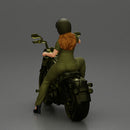Motorcycle woman Rider in Military-Style Gear - Only-Games