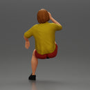 Young woman sitting on a chair hugging her pulled-up leg while drinking - Only-Games