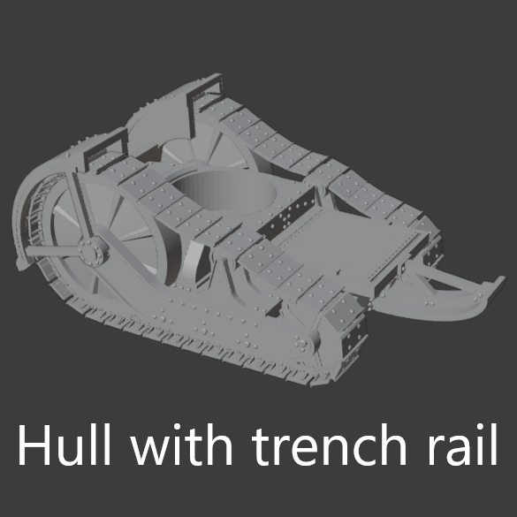 Renault Pattern Rapier Carrier with Trench Crossing Rail - Only-Games