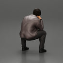 Worried man in a leather jacket sitting and thinking - Only-Games