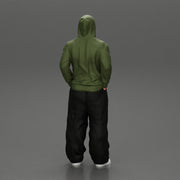2 Gangster homie in hoodie standing with hands in pockets - Only-Games