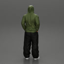 2 Gangster homie in hoodie standing with hands in pockets - Only-Games