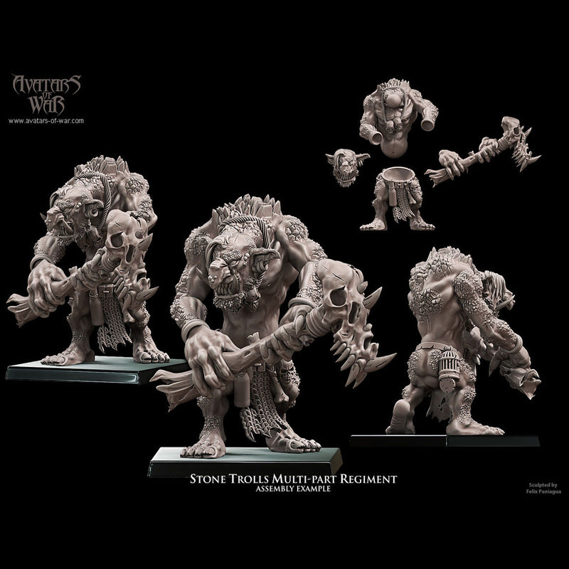 Stone Trolls multi-part regiment