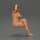 Naked fat girl sitting after a shower - Only-Games