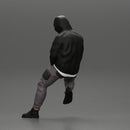 Man in a hooded sweatshirt and cap leaning on the car - Only-Games