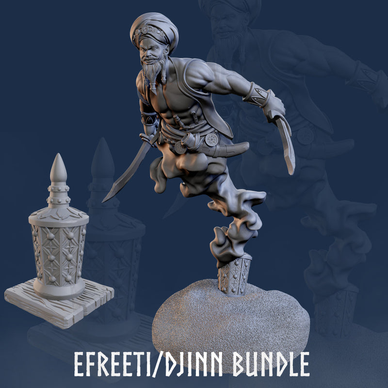 Djinni And His Lamp Bundle - Efreeti - Djinni - Jinn