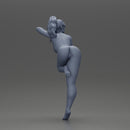 Naked girl leaning on the table - Only-Games