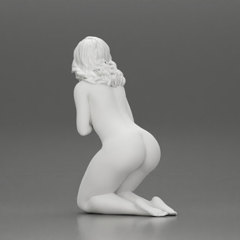 Naked girl sitting and covering her breasts - Only-Games