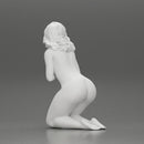 Naked girl sitting and covering her breasts - Only-Games