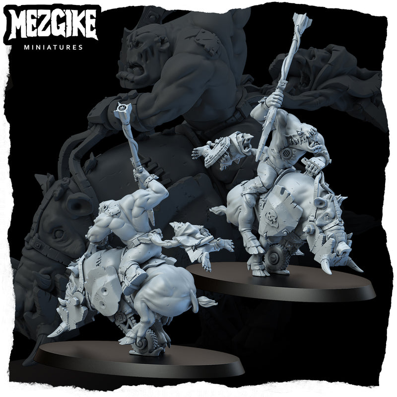 Pig boy riderz mob 'A' (4 physical miniatures)