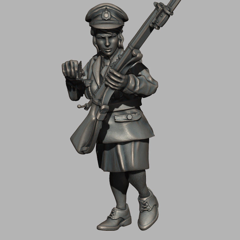 WW2 British/ Polish Female soldiers - Puddle bases - Only-Games