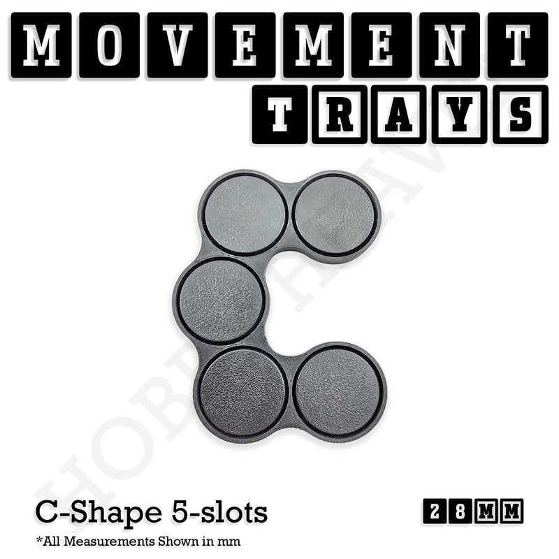 28mm Movement Trays for Tabletop Games | Wargaming | Full Range - Only-Games
