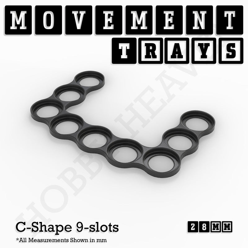 28mm Movement Trays for Tabletop Games | Wargaming | Full Range - Only-Games