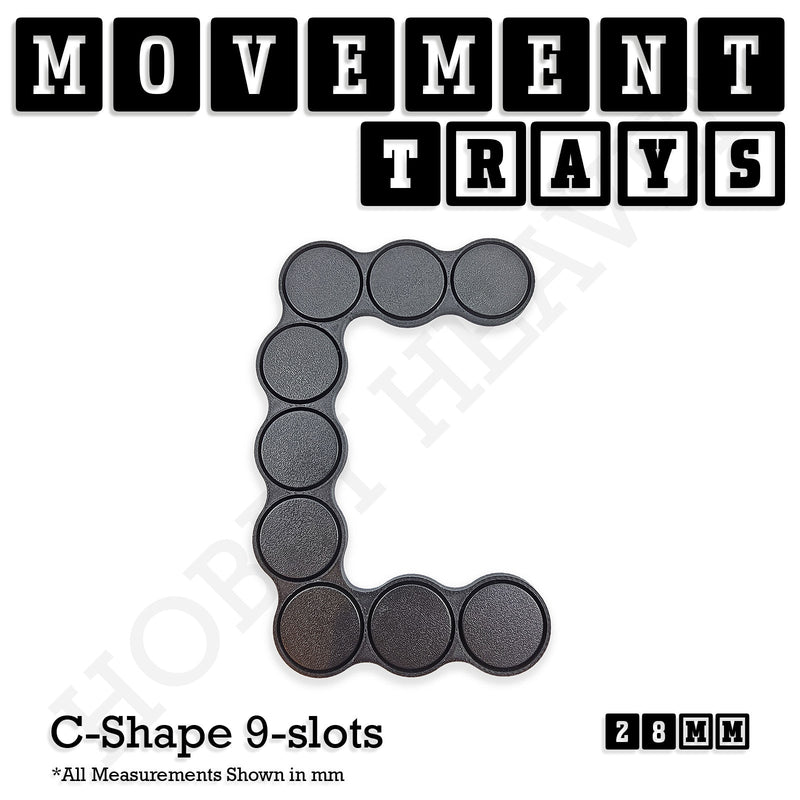 28mm Movement Trays for Tabletop Games | Wargaming | Full Range - Only-Games