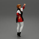 girl in christmas costume standing and posing - Only-Games