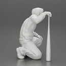 gangster homie in hoodie sitting holding a baseball bat - Only-Games