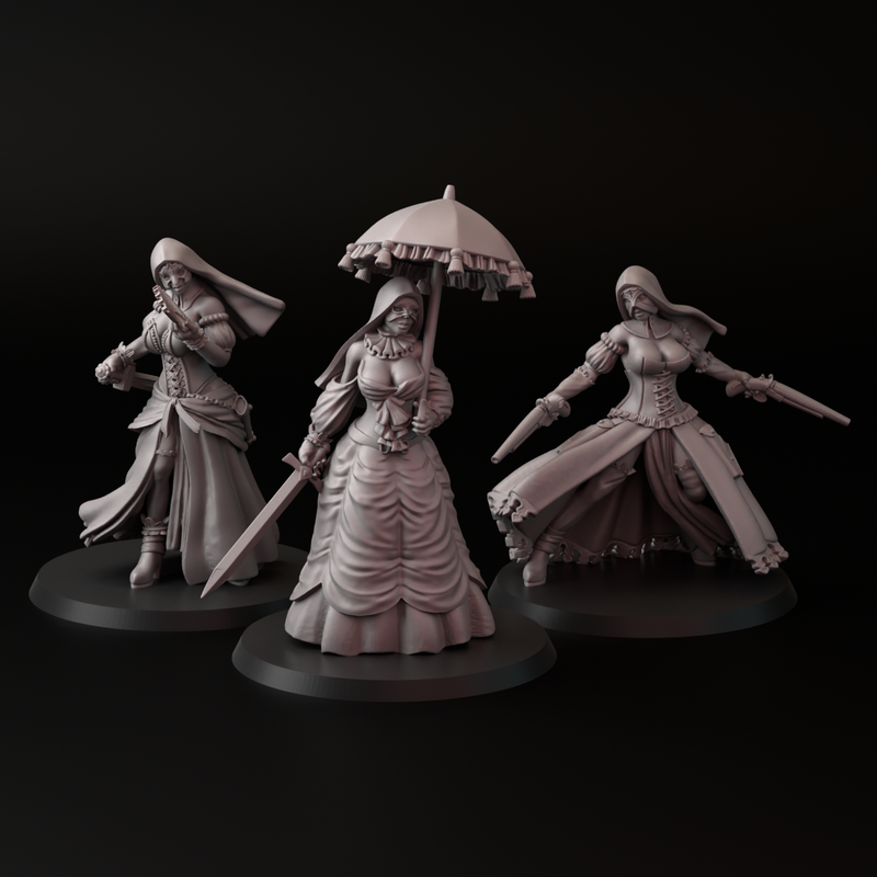 Carnival Nuns (3 Models) - Only-Games