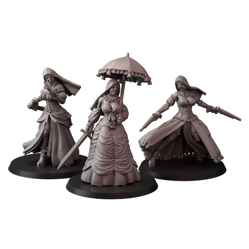 Carnival Nuns (3 Models) - Only-Games
