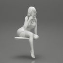 Beautiful Girl In Sexy Lingerie Sitting - Only-Games