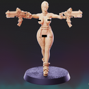 Cyberpunk Nun Pinup Variant - 4 Model Bundle - Only-Games