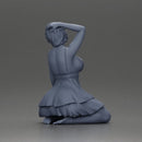 Graceful Pose in Pink Dress Radiating Elegance and Confidence - Only-Games