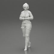 woman fighter pilot walking in helmet - Only-Games
