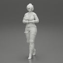 woman fighter pilot walking in helmet - Only-Games