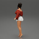 sexy girl posing in fashion shirt and mini skirt - Only-Games