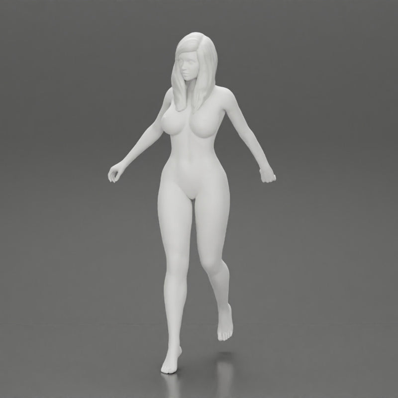 Naked Fashion woman walking - Only-Games