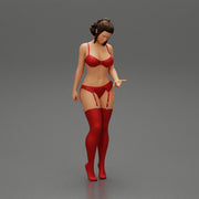 Sexy Girl standing in lingerie bikini - Only-Games