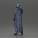 man in long coat, resembling a mafia boss walking - Only-Games