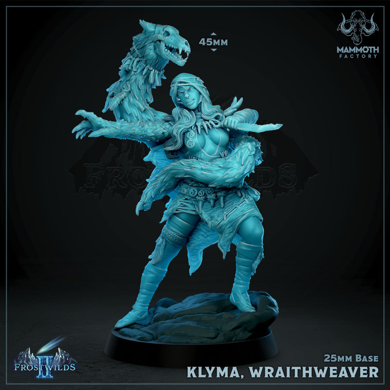 Klyma With and without her Carrion Wraith (3 X 25mm models) - Only-Games